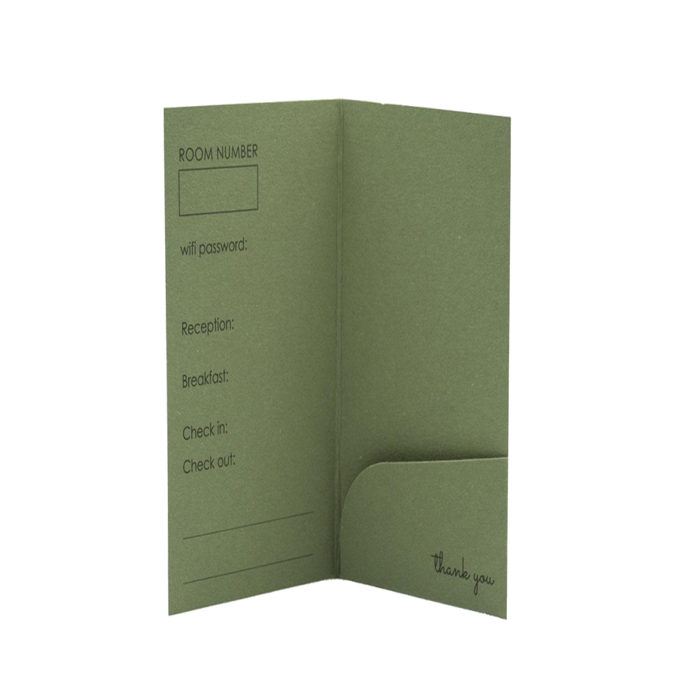 ROOM CARD CASE PAPER OLIVE 50pcs