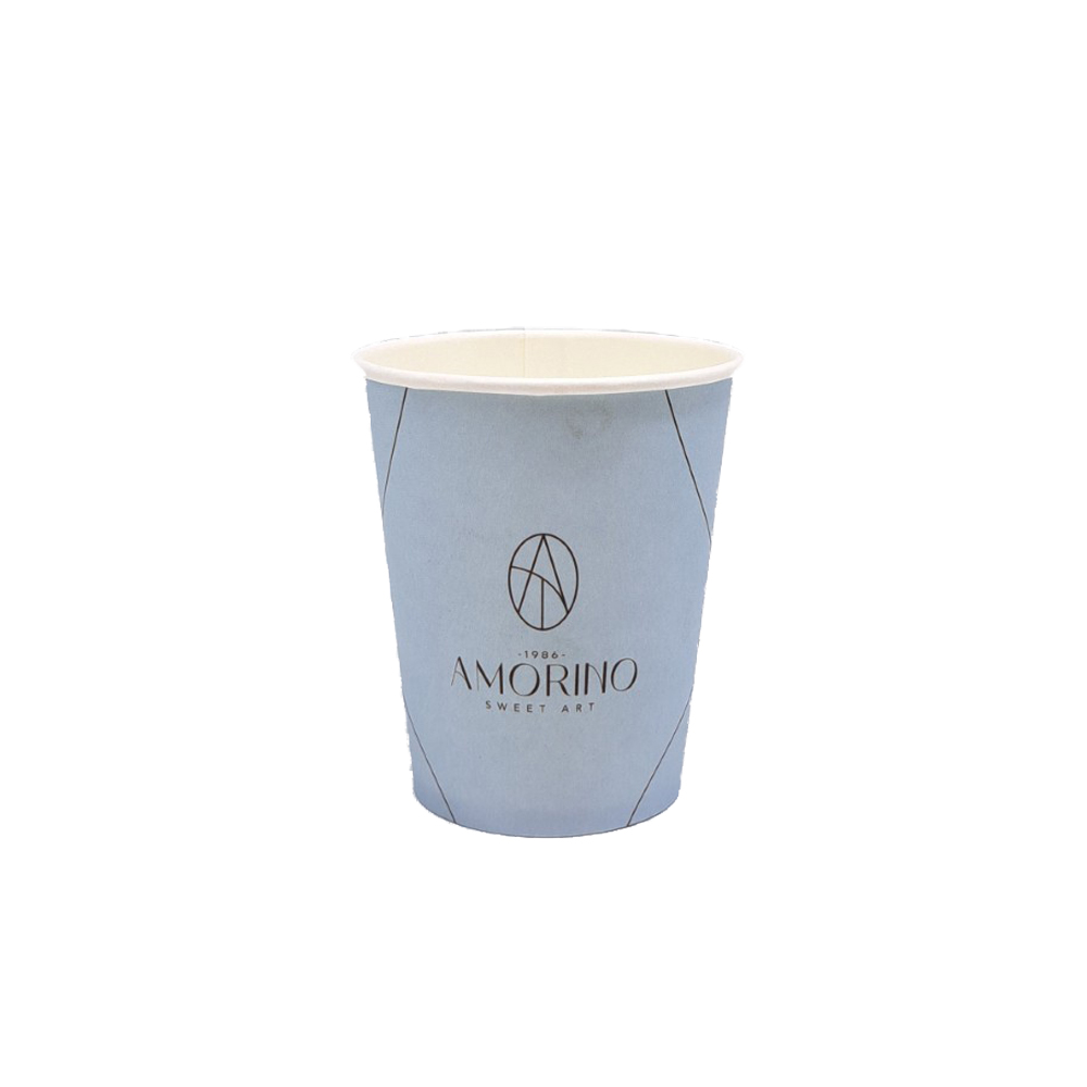 ΠΟΤΗΡΙ ΧΑΡΤΙΝΟ 8oz(SW)  ''AMORINO'' ΜΕ ΕΠΙΣΤΡΩΣΗ PE 50ΤΕΜ