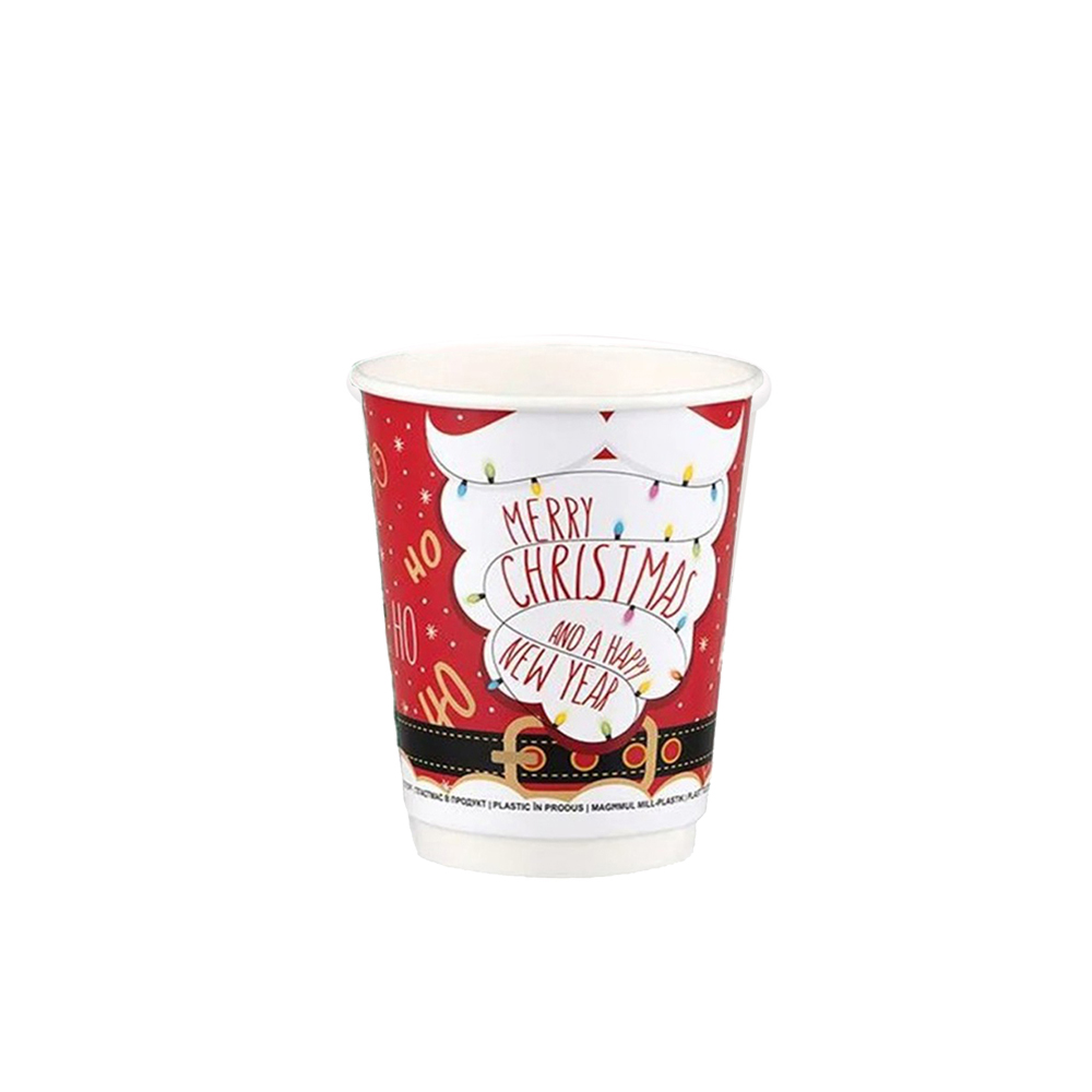 PAPER CUP "MERRY CHRISTMAS" 8oz (DW) 25pcs