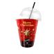 REUSABLE PLASTIC CUPS 420ml ''MERRY CHRISTMAS'' 40pcs THRACE PLASTICS