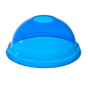 DOME LID BLUE FOR PLASTIC CUP 300-500ml 100pcs THRACE PLASTICS