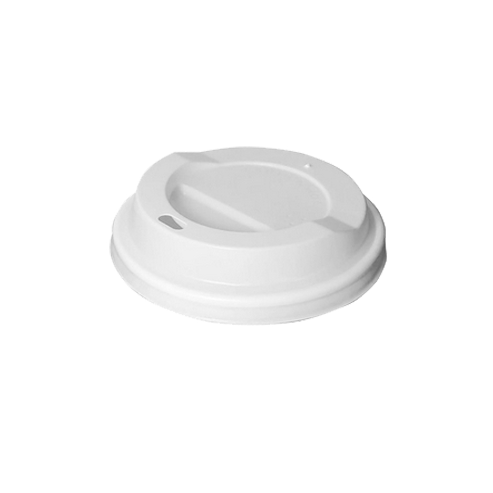 WHITE AMERICAN TYPE SIP LID FOR PAPER CUP 8oz 100pcs
