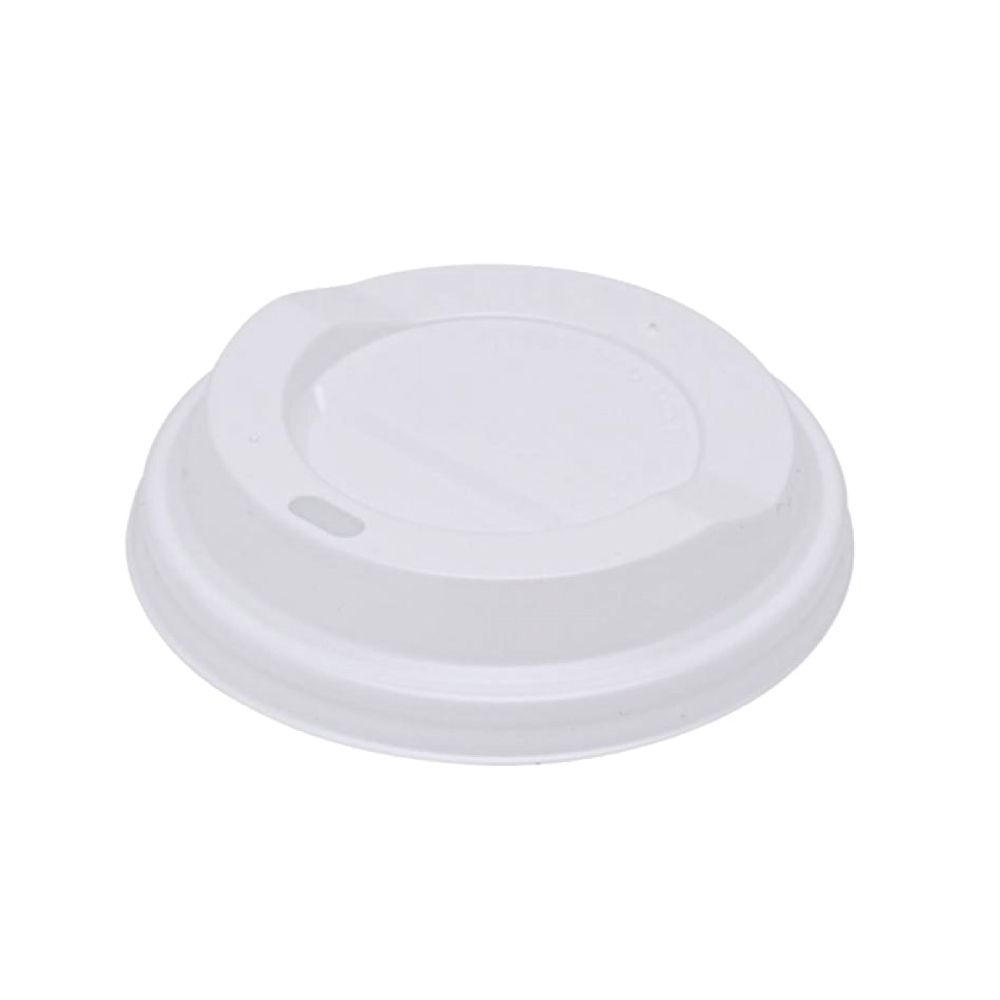 WHITE AMERICAN TYPE SIP LID FOR PAPER CUP 14oz - 16oz 100pcs