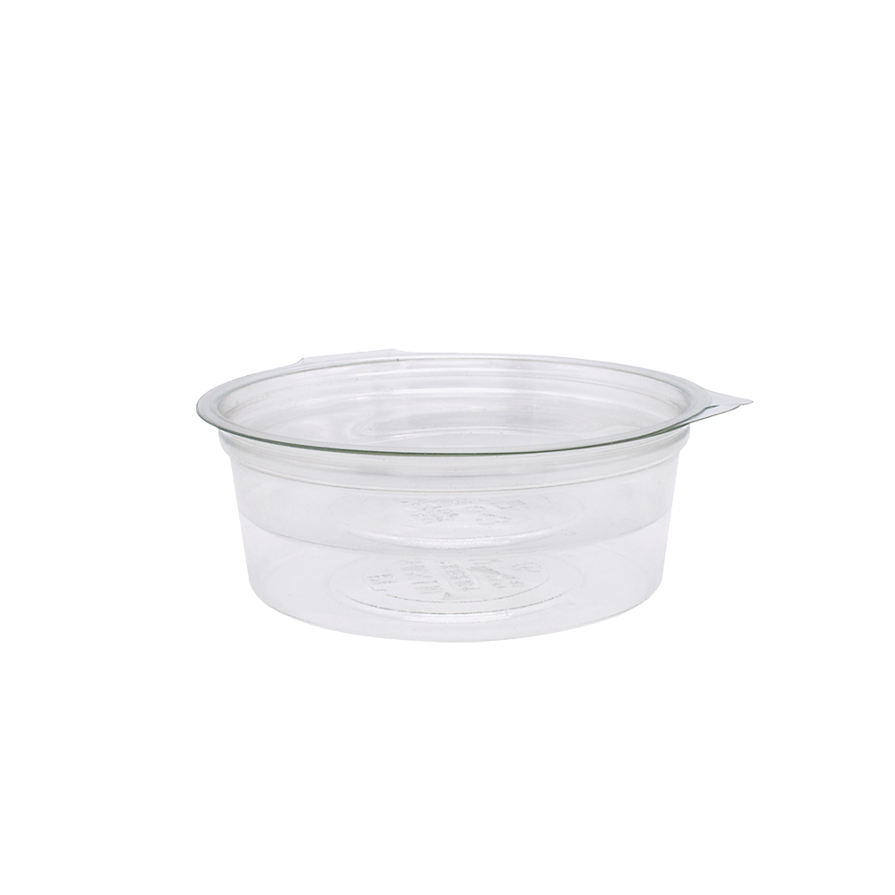 ROUND PET CONTAINER TRANSPARENT WITHOUT LID Φ11.8x4cm FOR USE WITH SAUCE 130ml 480PCS