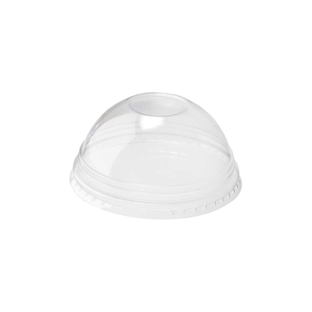 TRANSPARENT PET LID WITHOUT HOLE FOR 9oz PET CONTAINER D95mm 100pcs