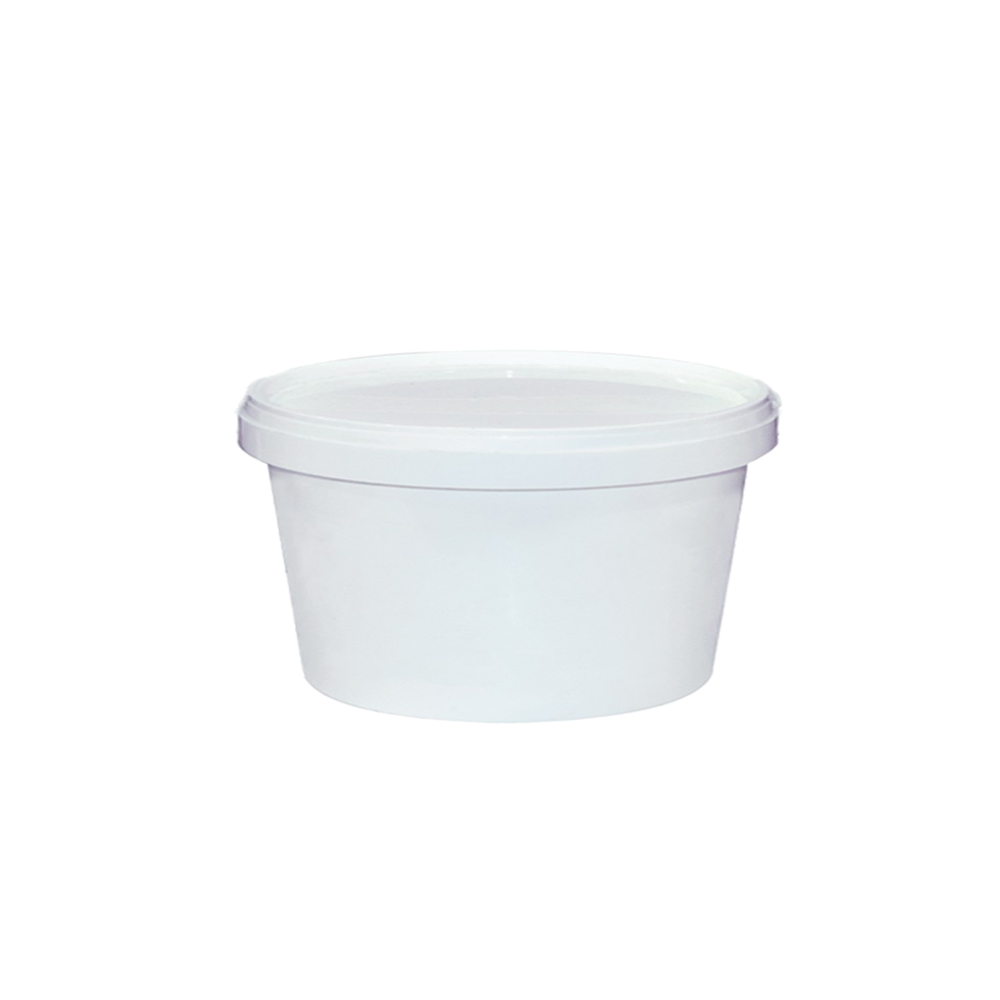PLASTIC FOOD CONTAINER WHITE (500ml) 378PCS PLASTICS OF THRACE