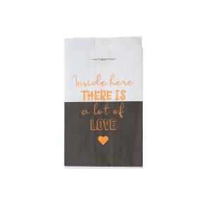 VEGETAL BAG "THERE IS A LOT OF LOVE" PRINTED 12x22cm 10Kg