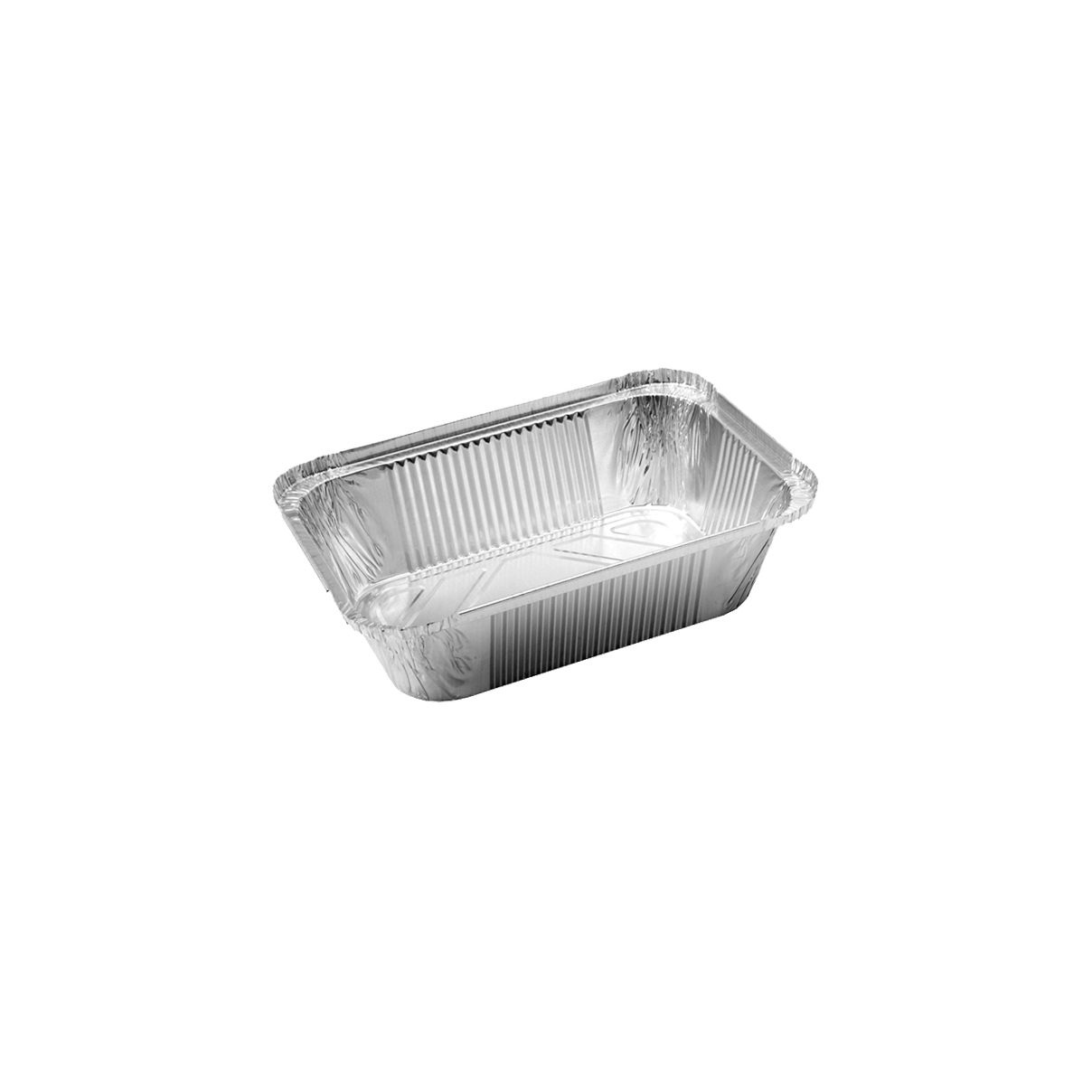 RECTANGULAR ALUMINUM UTENSIL FOR SINGLE-USE 20.5x12.4x4.5cm 690cc 100pcs (N.220/R43L)