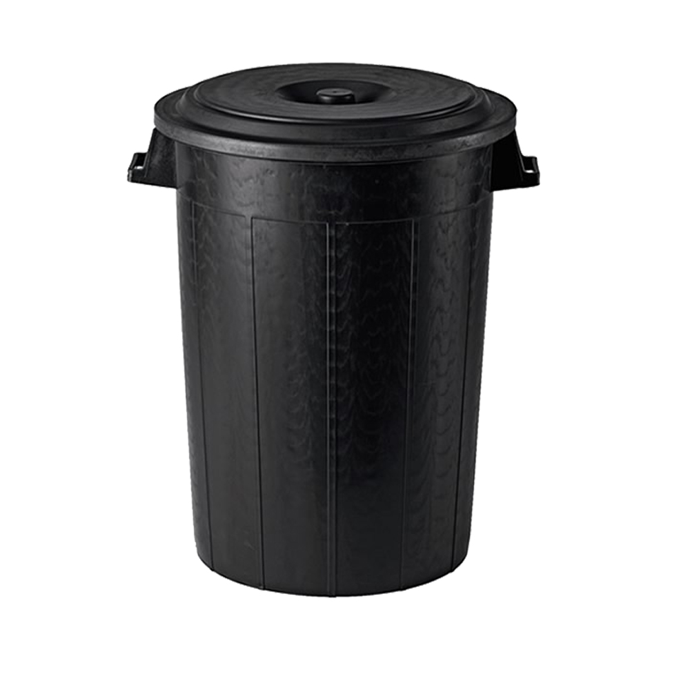 ΚΑΔΟΣ ΑΠΟΡΡΙΜΜΑΤΩΝ ΜΑΥΡΟΣ ΜΕ ΚΑΠΑΚΙ 46x(H)62cm 75Lt