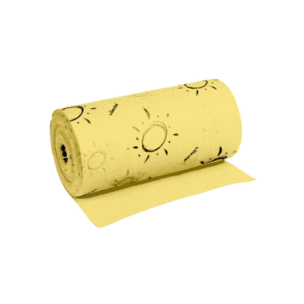VILEDA QUICK N'DRY VELVET ROLL 25cmx10m YELLOW