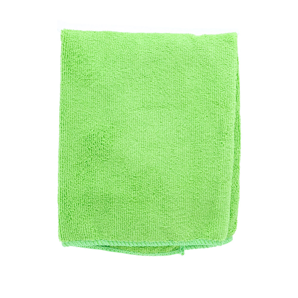 WIPING CLOTH WITH MICROFIBER GREEN 40x40cm 10pcs