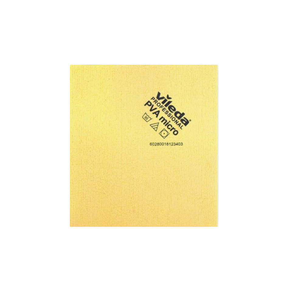 CLEANING CLOTH WITH MICROFIBER PVA MICRO YELLOW 35x38cm 5pcs VILEDA