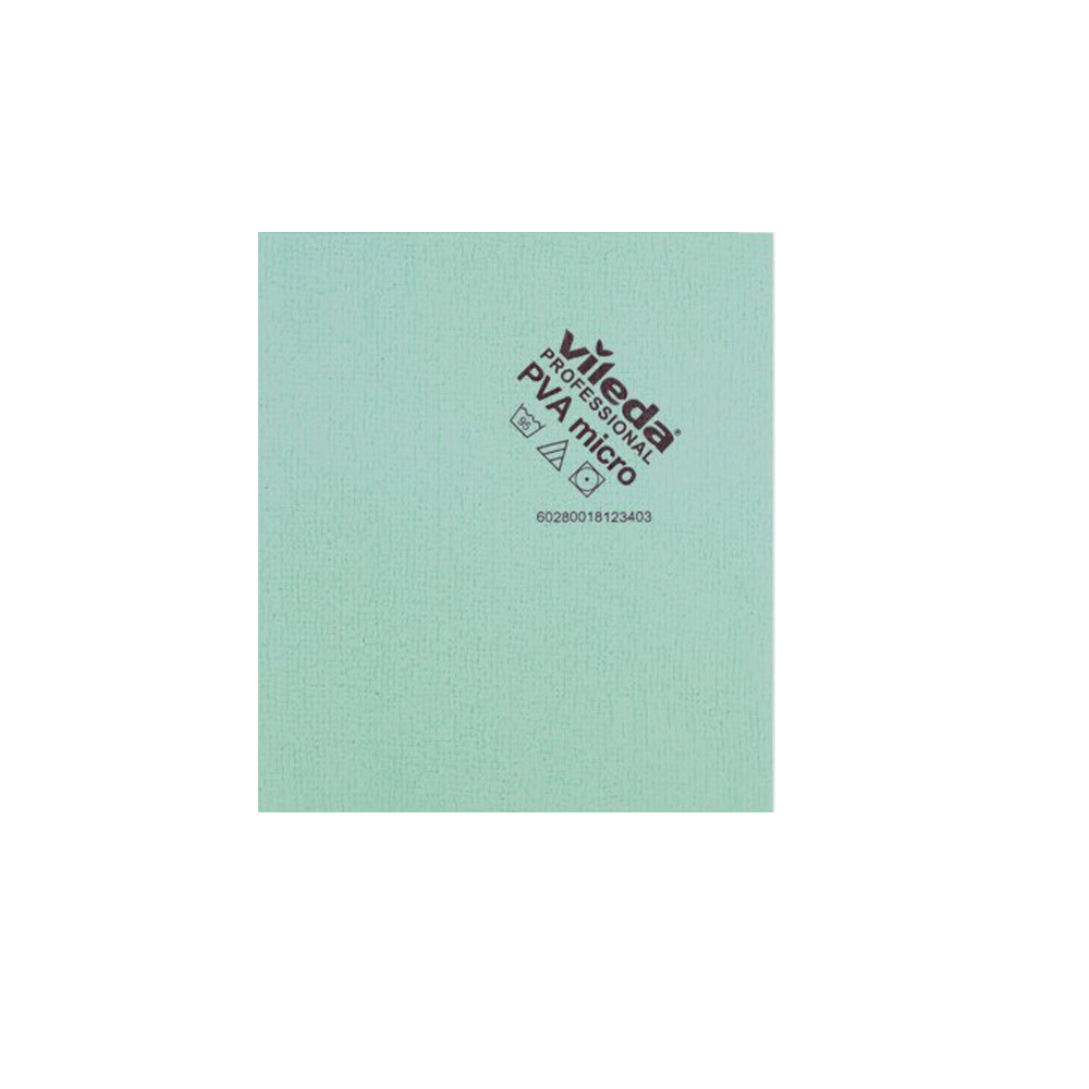 CLEANING CLOTH WITH MICROFIBER PVA MICRO GREEN 35x38cm 5pcs VILEDA