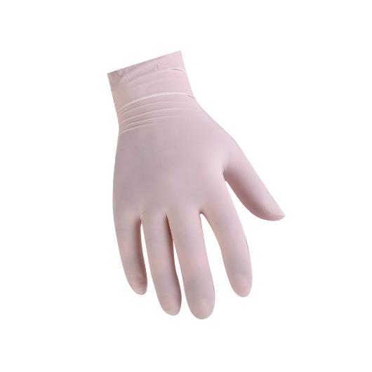 LATEX DISPOSABLE GLOVES WHITE COLOR 100pcs