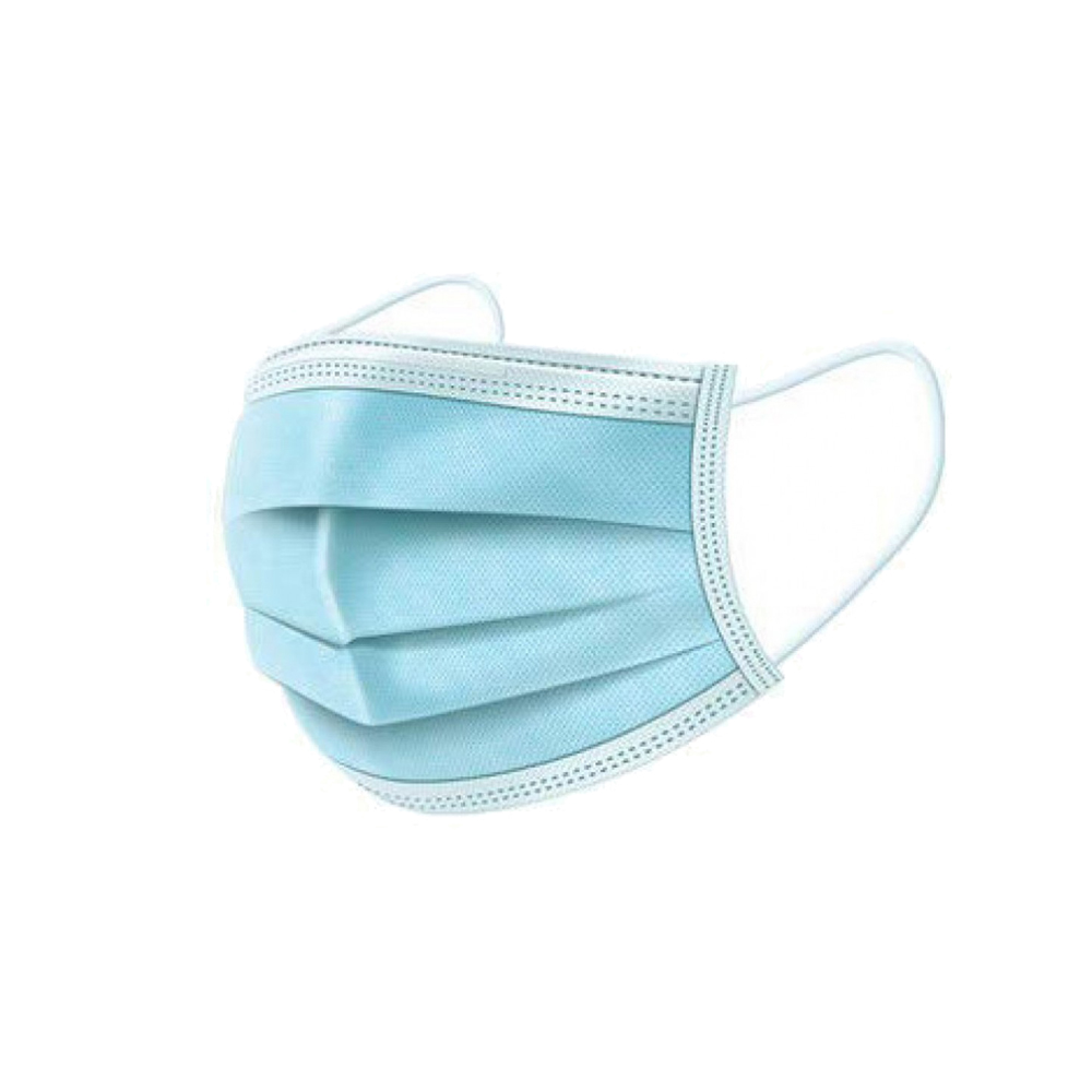 DISPOSABLE SURGERY MASKS 20pcs (BLUE) OF 3ply PLF.20 TYPE II, EN 14683