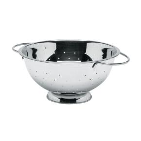 STAINLESS ROUND COLANDER WITH BASE AND 2 HANDLES 34cm