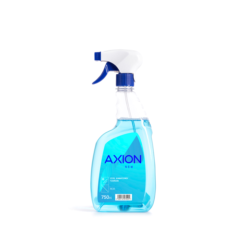 AXION CLEANING LIQUID FOR WINDOWS AND SMOOTH SURFACES 750ml BLUE SPRAYER