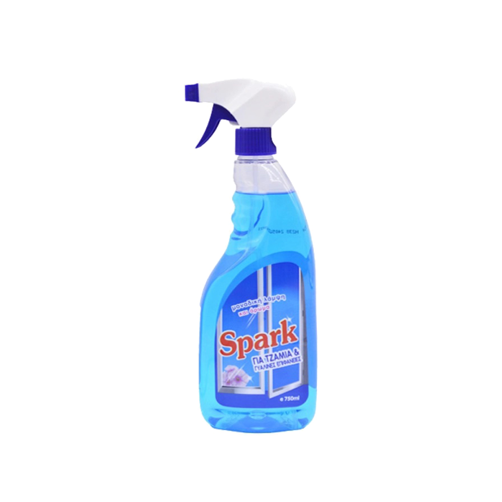 SPARK CLEANING LIQUID FOR GLASS AND SMOOTH SURFACES 750ml SPRAYER