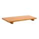 BAMBOO AMENITIES BASE IN BROWN COLOR PARALLEL LINE 30x11x2.5cm