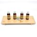 BAMBOO AMENITIES BASE IN BROWN COLOR PARALLEL LINE 30x11x2.5cm