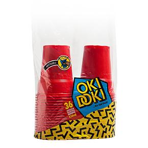 OKI DOKI ΠΛΑΣΤΙΚΟ ΠΟΤΗΡΙ ΚΟΚΚΙΝΟ 430ml 36ΤΕΜ ΠΛΑΣΤΙΚΑ ΘΡΑΚΗΣ