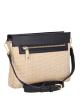 Natural-Black shoulder-crossbody straw Bag with eco leather Valentino Bags - 3