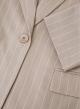 Beige Single-breasted pinstripe Jacket with single-button fastening Imperial - 2