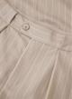 Beige wide legs Trousers with stripes and pleats Imperial - 4
