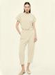 Beige Blouse with satin details Imperial - 0