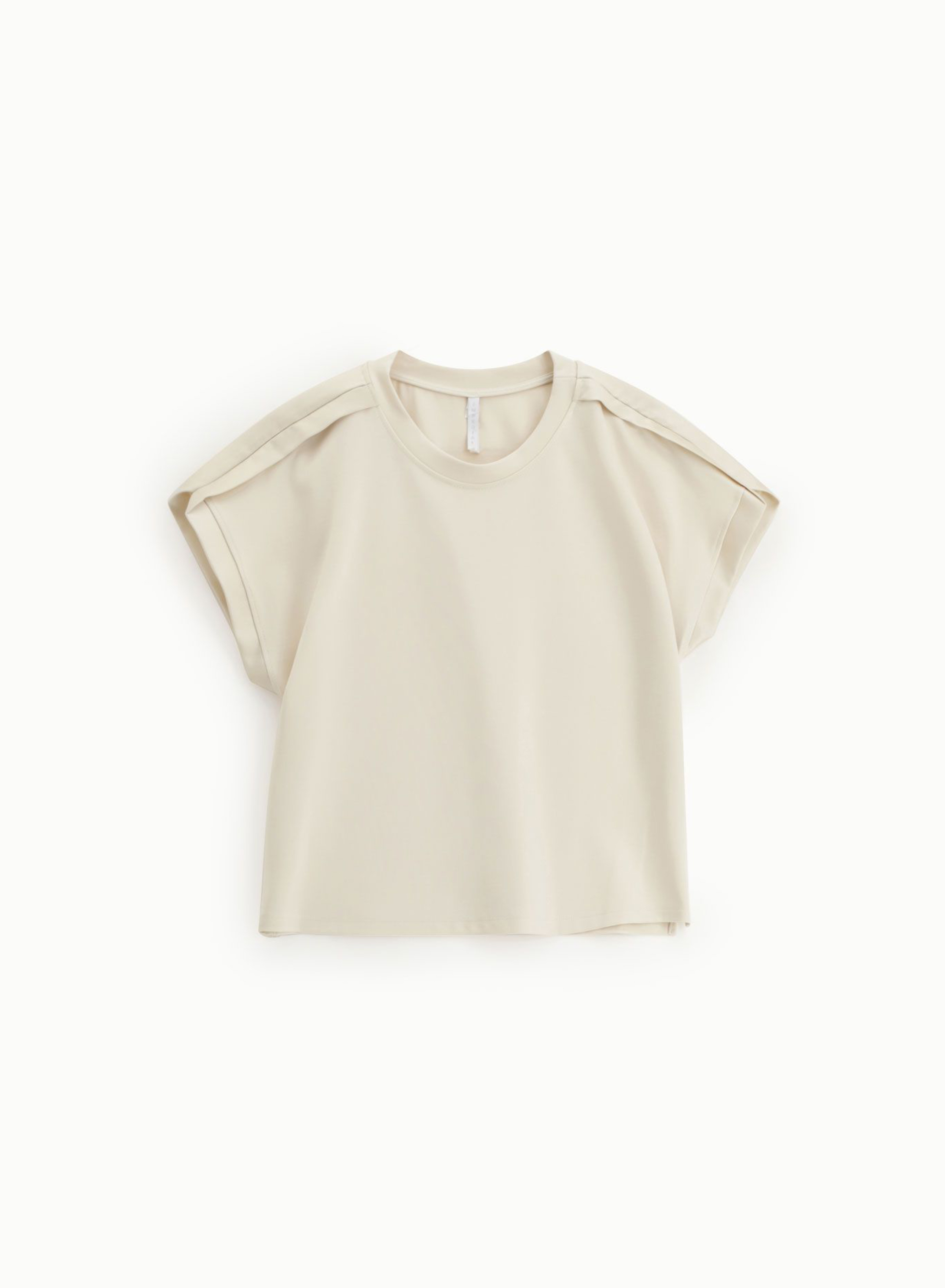 Beige Blouse with satin details Imperial - 2