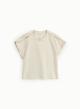 Beige Blouse with satin details Imperial - 2