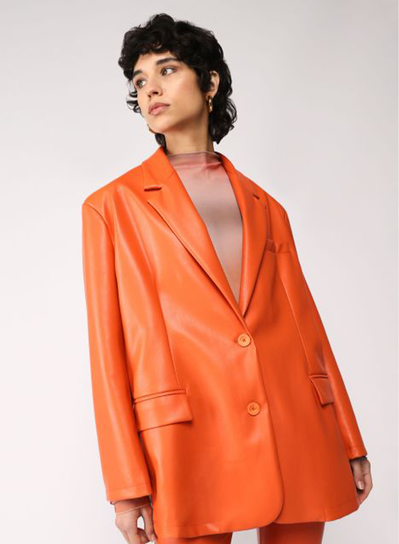 Eco leather blazer - 1