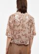 Beige Blouse with short sleeves and with sequin embellishment Imperial - 2