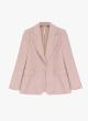 Pink single-breasted herringbone Jacket with one button Imperial - 3