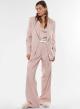Pink wide legs Trousers with pleats and belt Imperial - 0