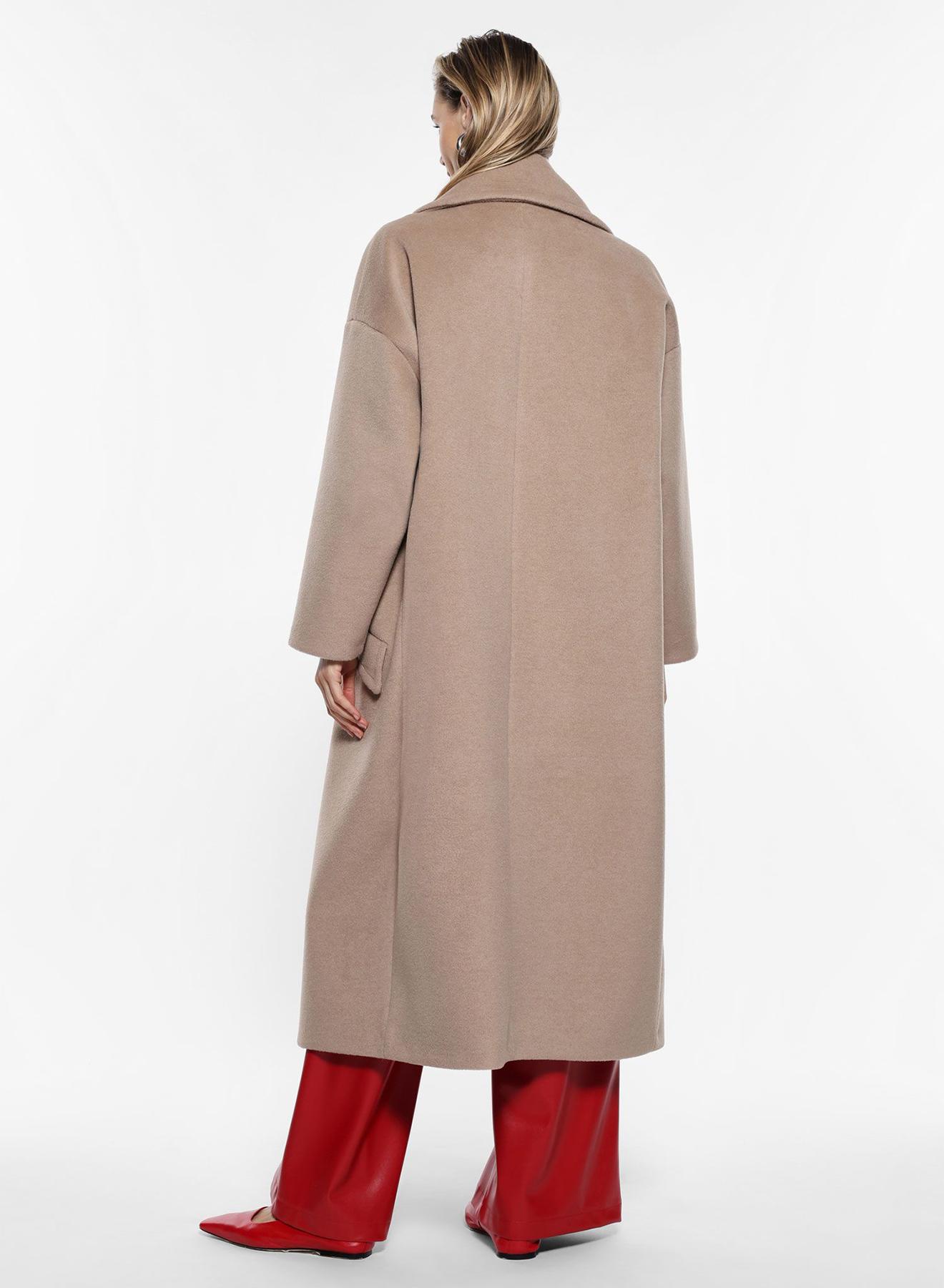 Camel long oversized Coat Imperial - 2