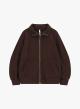 Chocolate Sweatshirt Jacket with zipper Imperial - 4