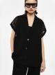 Black wide Vest with mesh shoulders Imperial - 2