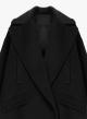 Black long oversized Coat Imperial - 1