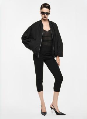 Μαύρο skinny cropped Παντελόνι Imperial - 68939