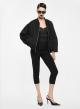 Μαύρο skinny cropped Παντελόνι Imperial - 0