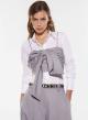 Grey sleeveless Top with straps and knot details Imperial - 0