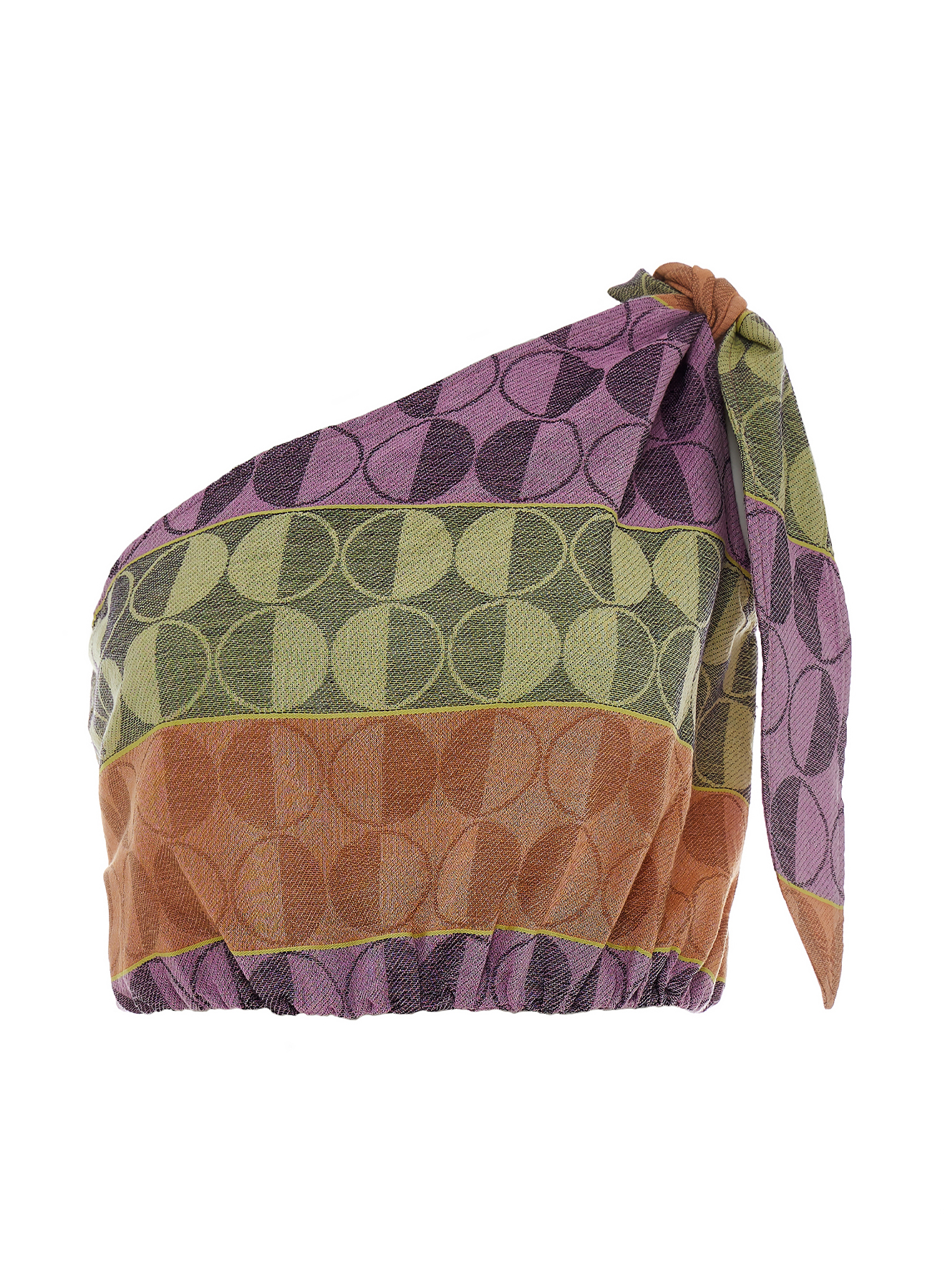 Multi Tabac crop Top Jacquard "VELISARIA" Devotion Twins - 0