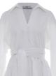 White short poplin Dress with belt "MARLEE" Devotion Twins - 2