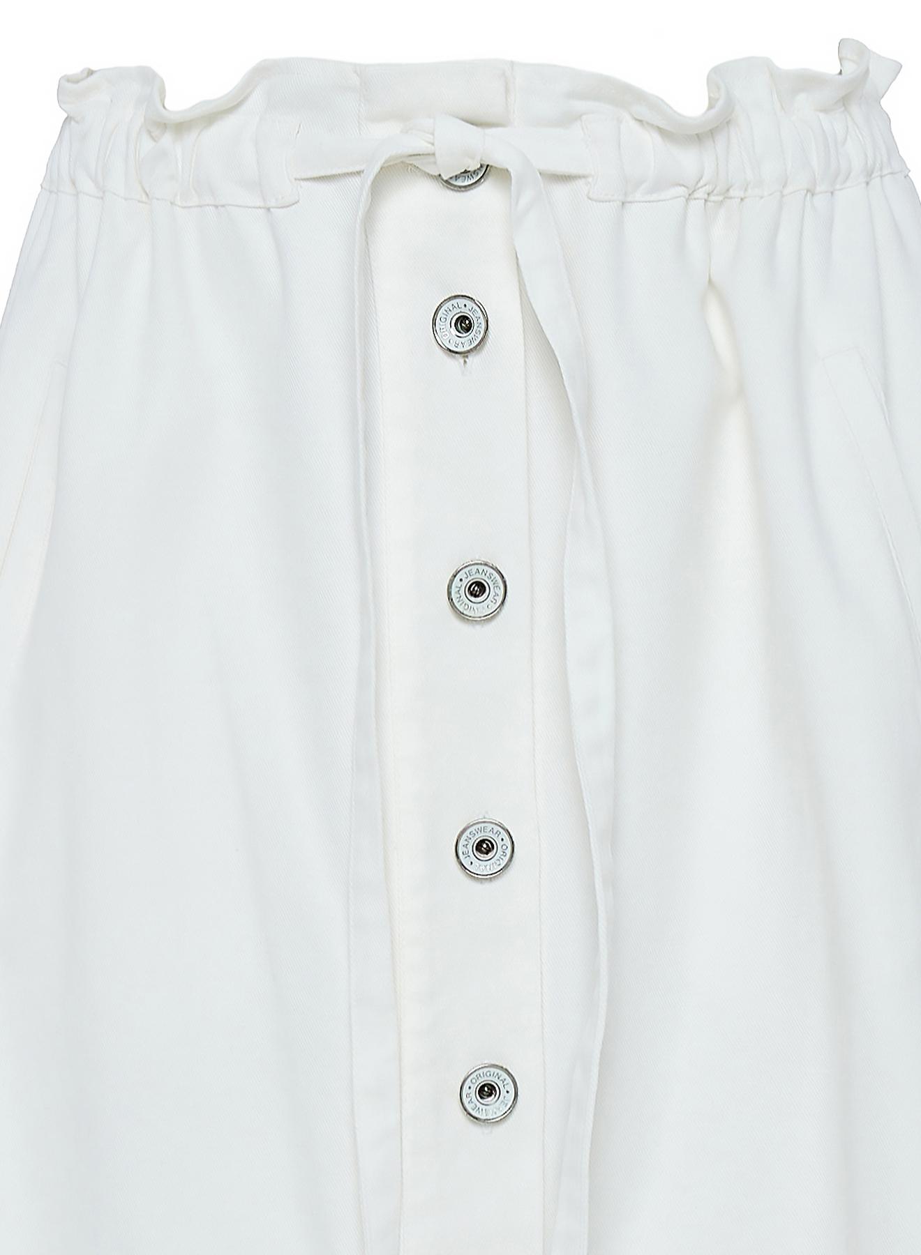 Off White denim Skirt with buttons "ELONA" Devotion Twins - 3