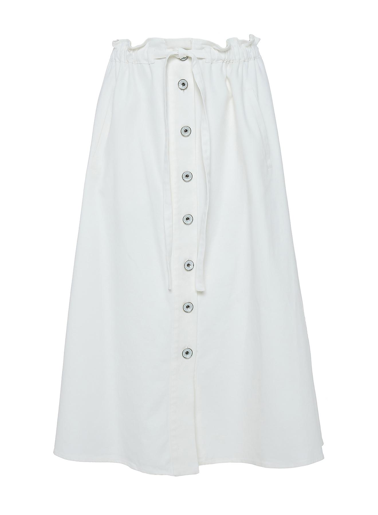 Off White denim Skirt with buttons "ELONA" Devotion Twins - 1