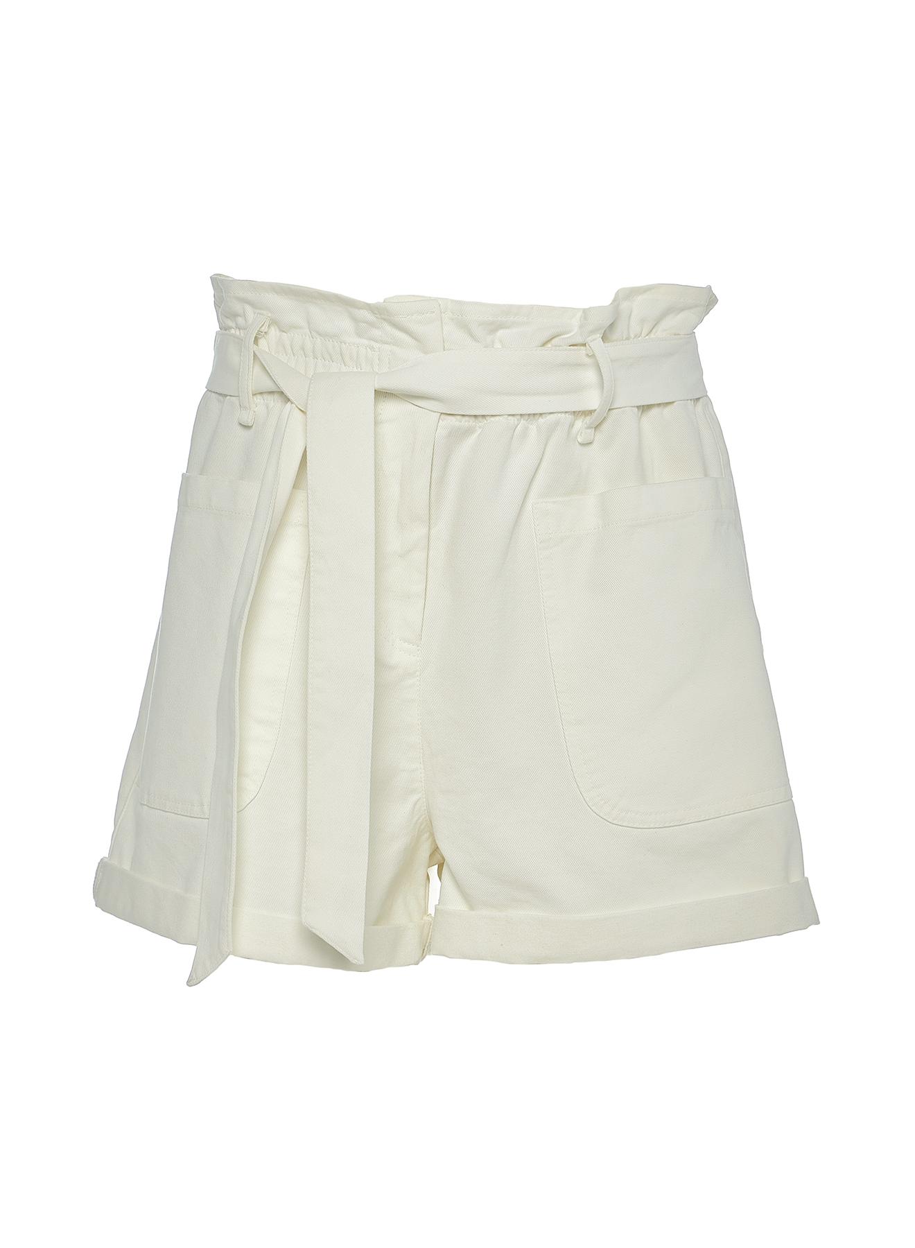 Off White denim Shorts with belt "ALMA" Devotion Twins - 1