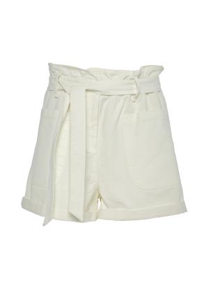 Off White denim Shorts with belt "ALMA" Devotion Twins - 31572
