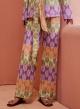 Multi Tabac Jacquard Pants "BELISAMA" Devotion Twins - 3