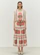 Red-Orange Jaquard Blouse "LOKI" Devotion Twins - 0